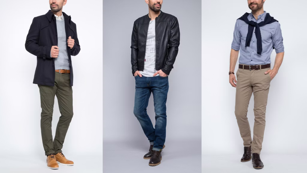 coat, jacket, blazer, pants, shirt, adult, male, man, person, belt