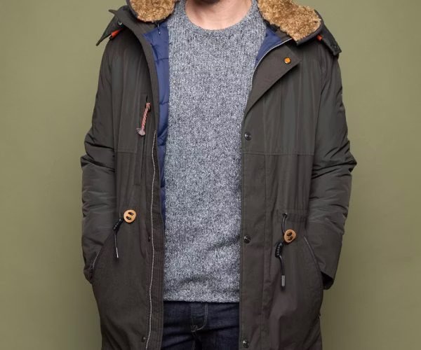 clothing, coat, jacket, overcoat, adult, male, man, person