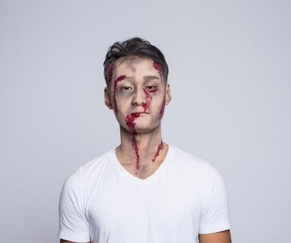 face, head, person, photography, portrait, neck, adult, male, man, injury