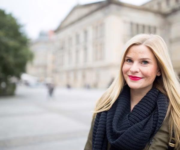 blonde, person, face, head, smile, adult, female, woman, photography, portrait