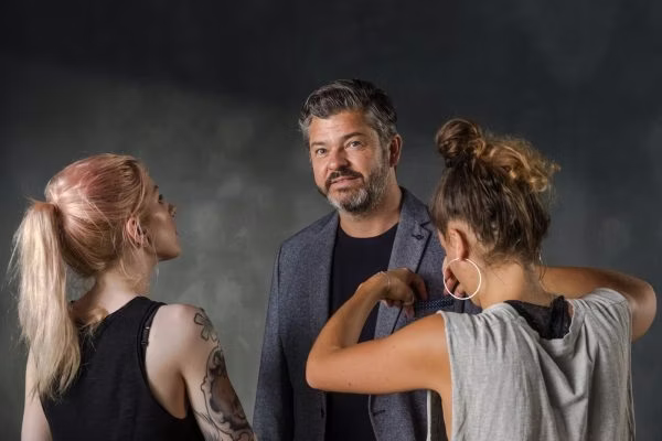 person, adult, male, man, blackboard