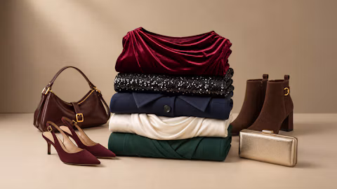 Festliche Outfits für Damen mit Hosen, Röcken, Hosenanzügen und Jumpsuits als Alternative zum klassischen Kleid.