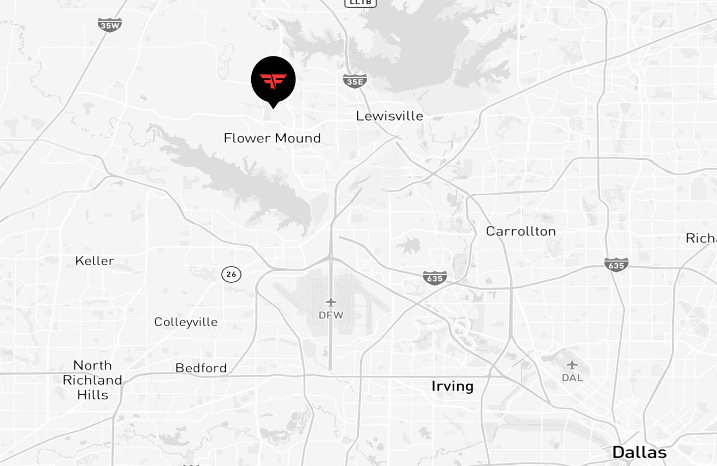 flower mound chiropractic location map