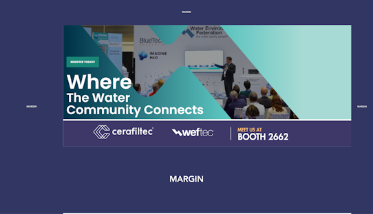 Teaser banner for the Cerafiltec news item on WEFTEC 2026