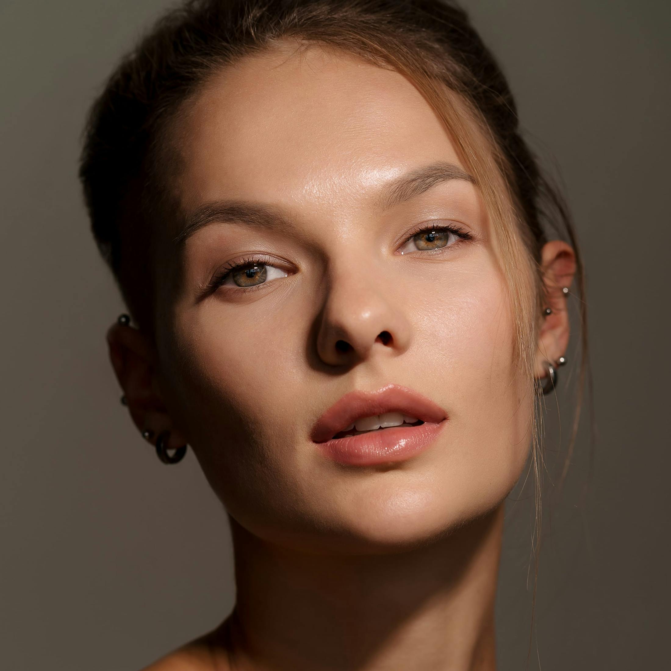 woman looking into the camera