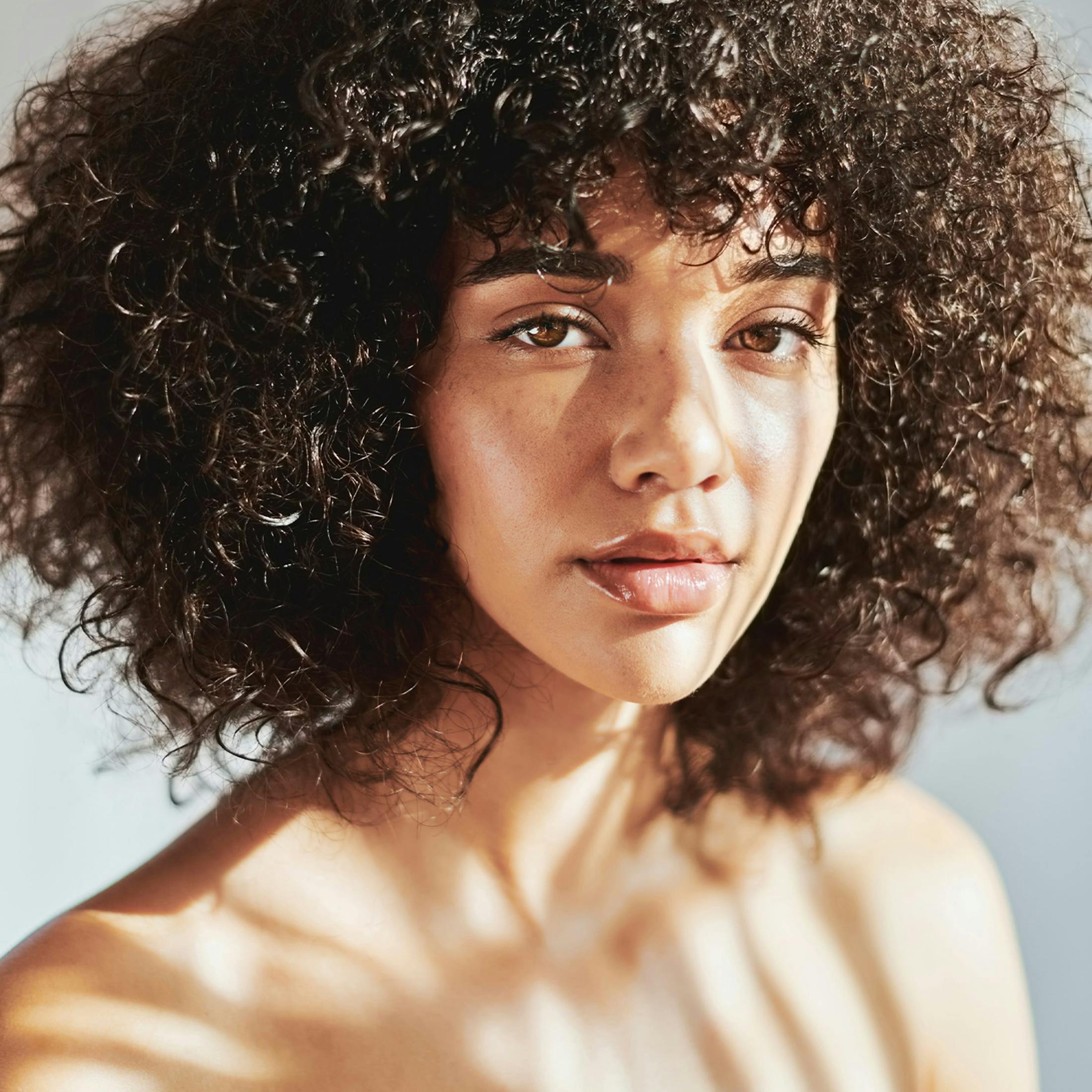 woman looking into the camera