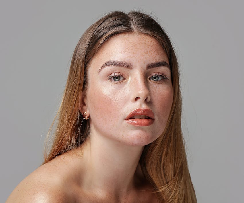woman looking into the camera
