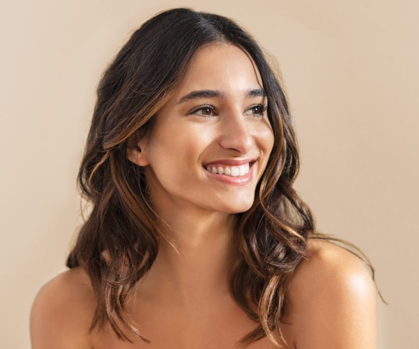 woman smiling