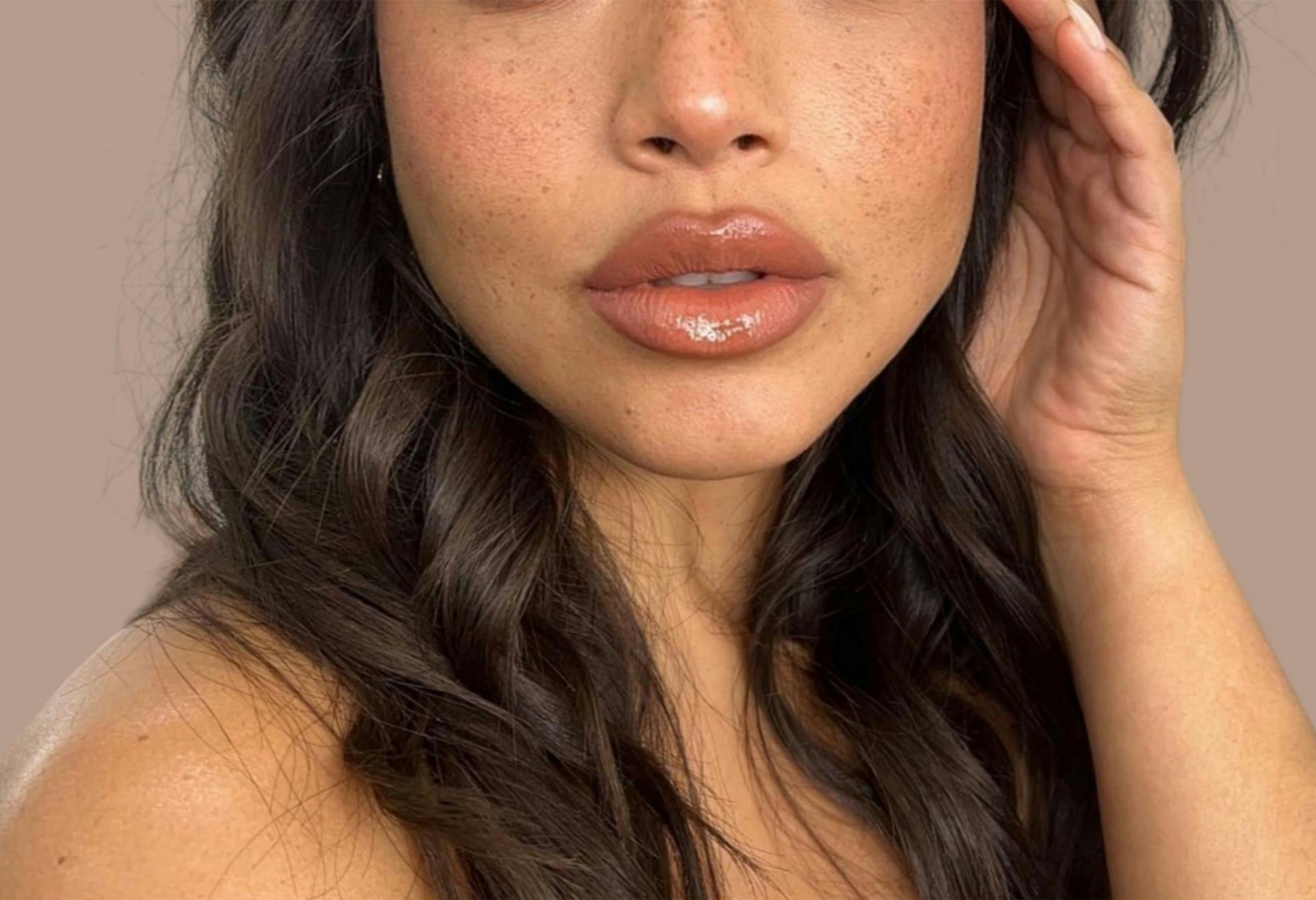 Close up of a womans mouth