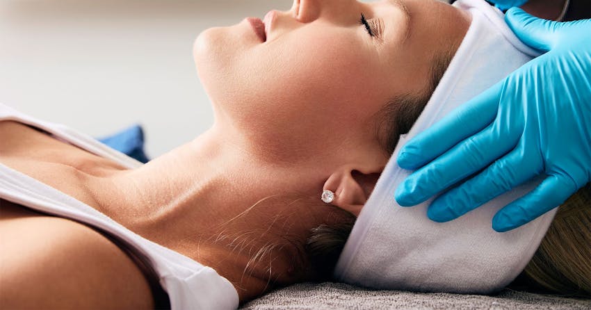 Woman during treatment