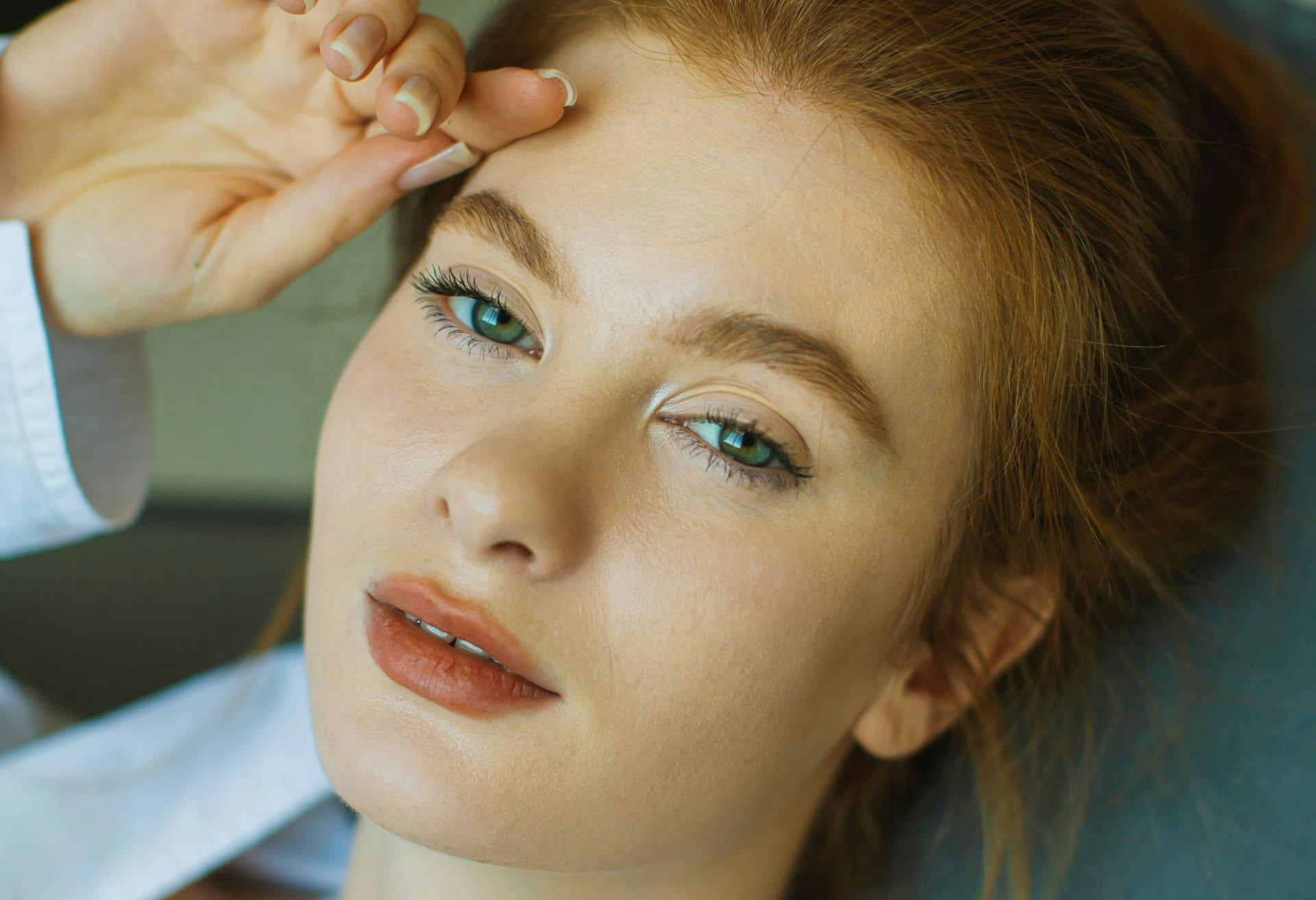 Close up of womans face