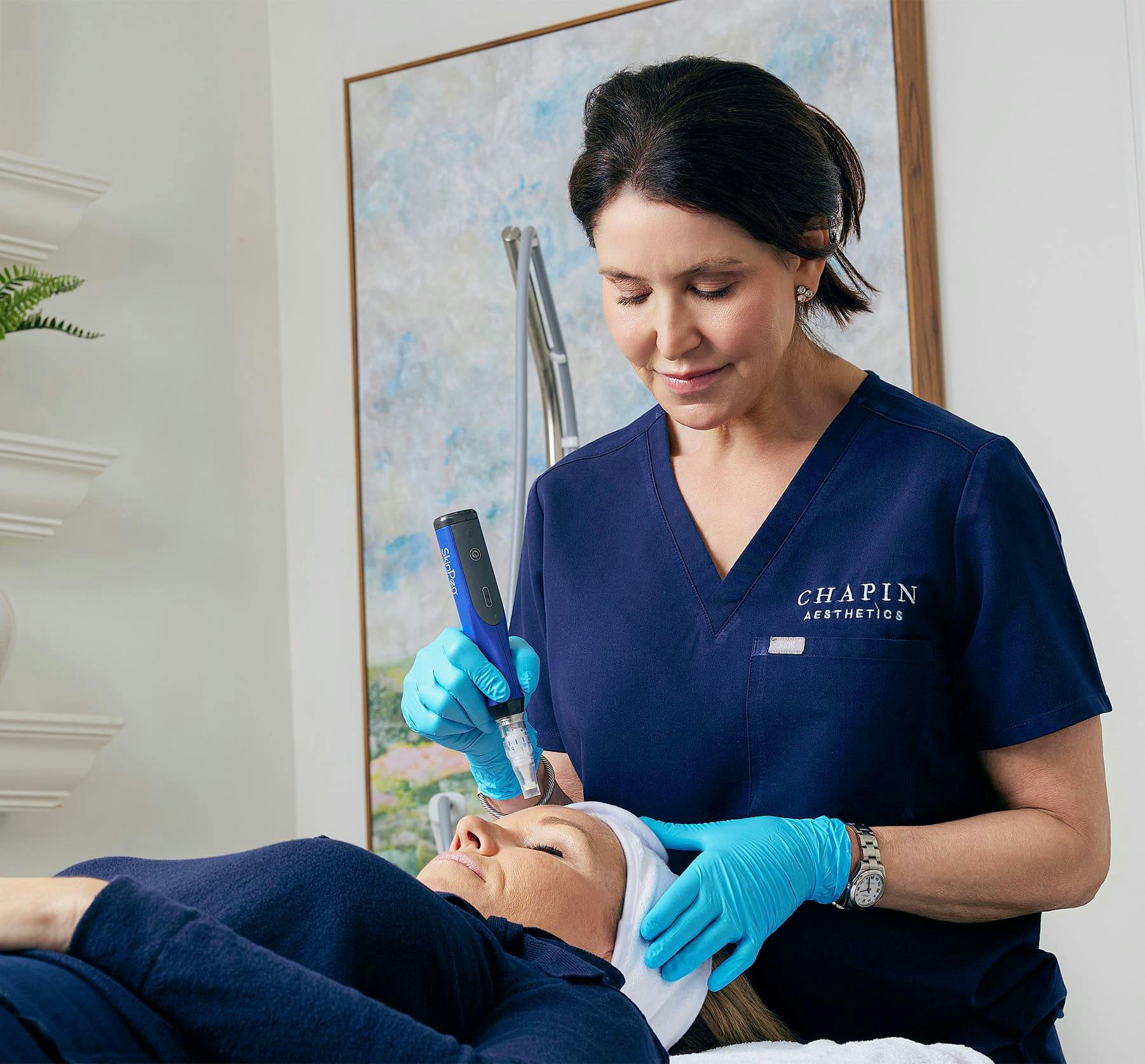 Doctor treating patient