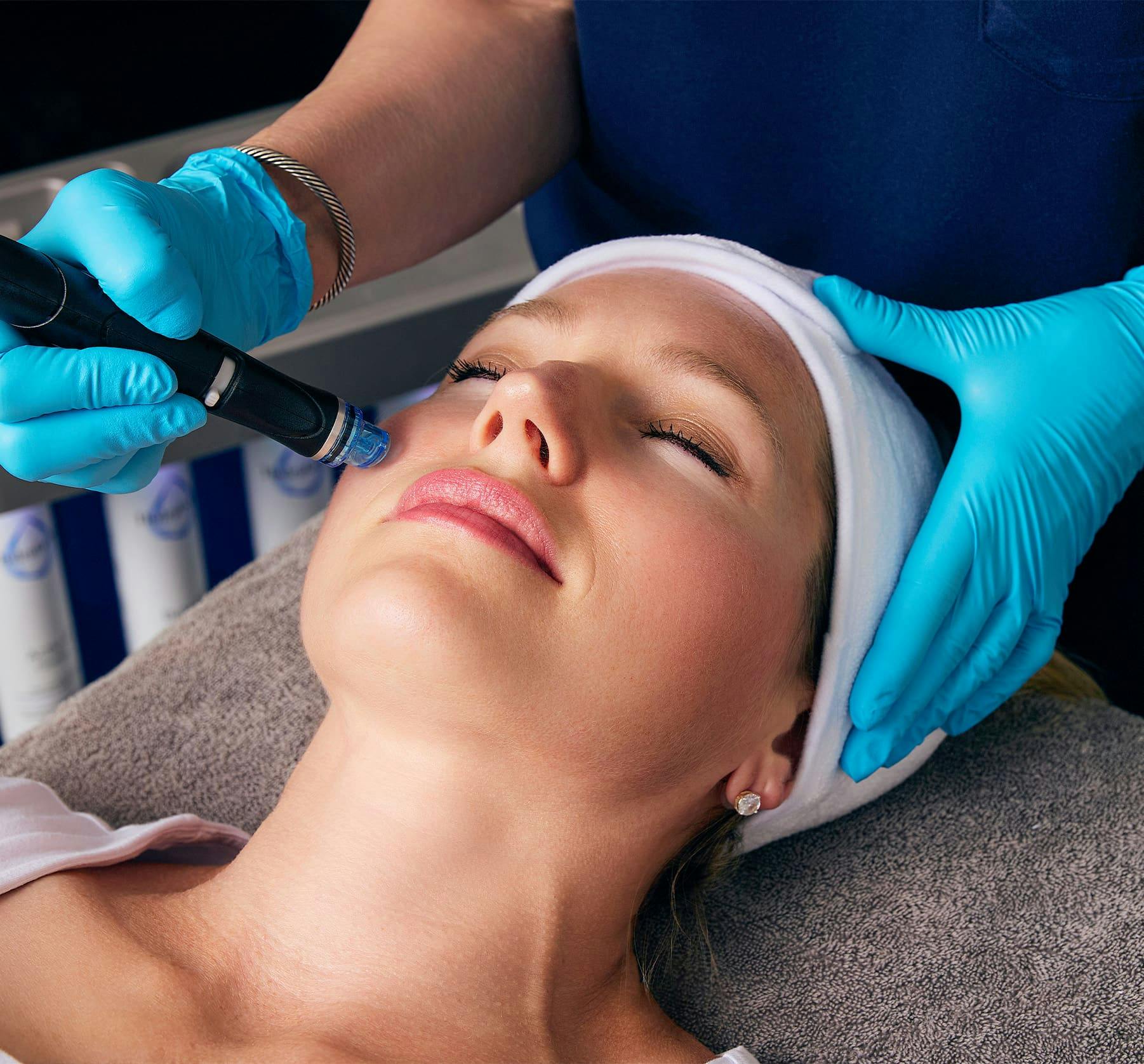 Woman during treatment
