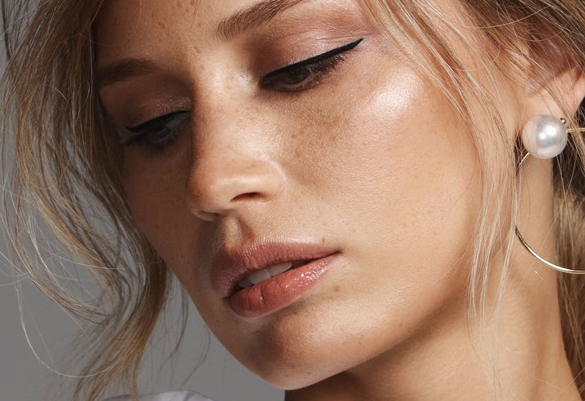 Close up of a womans face