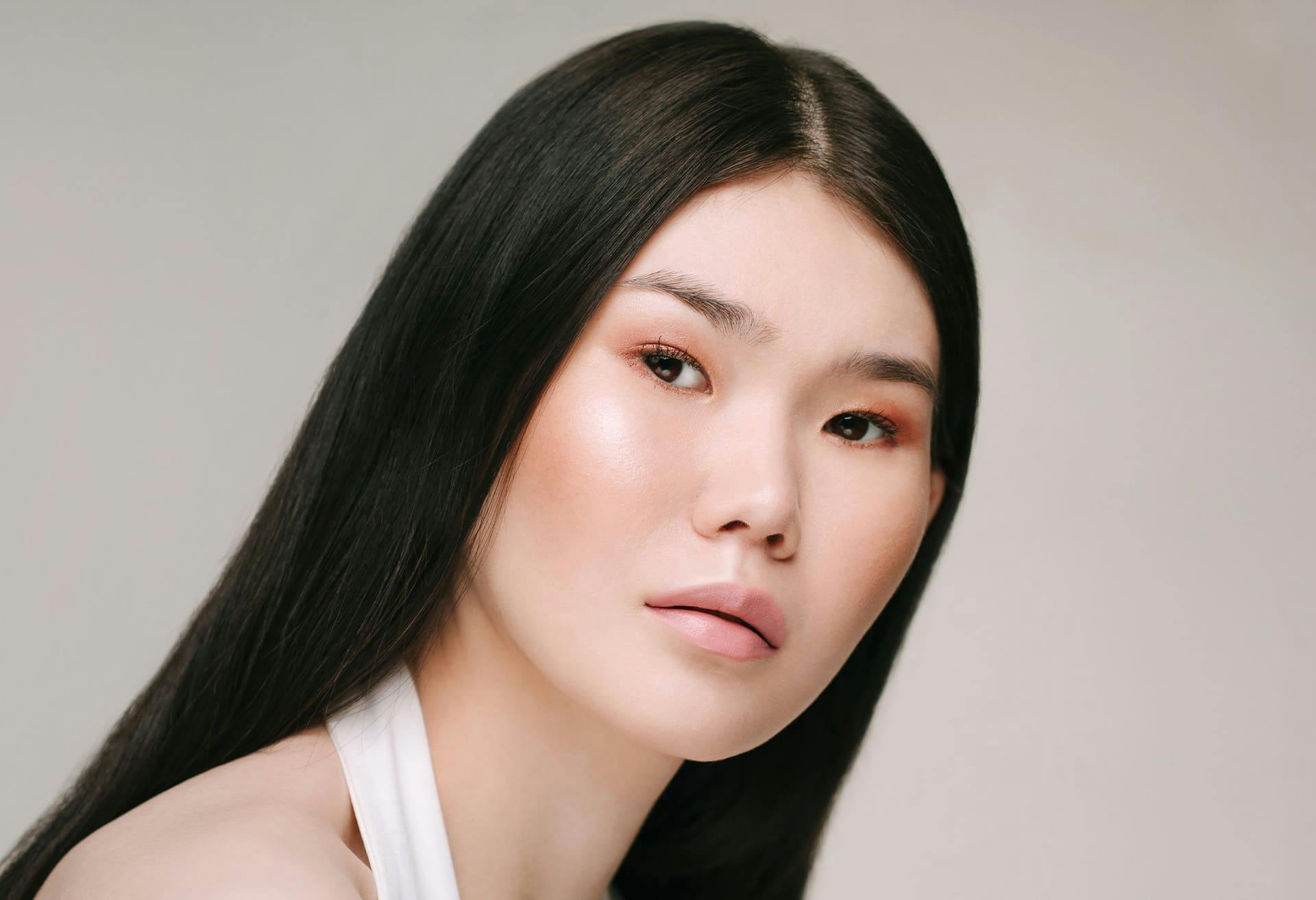 Woman with black hair