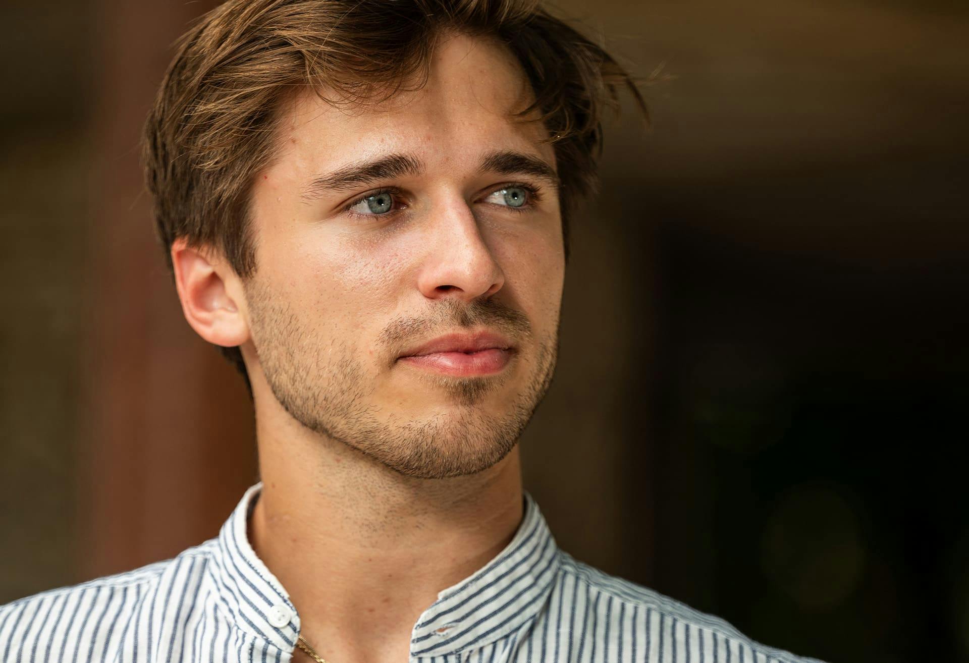 man looking off to the side