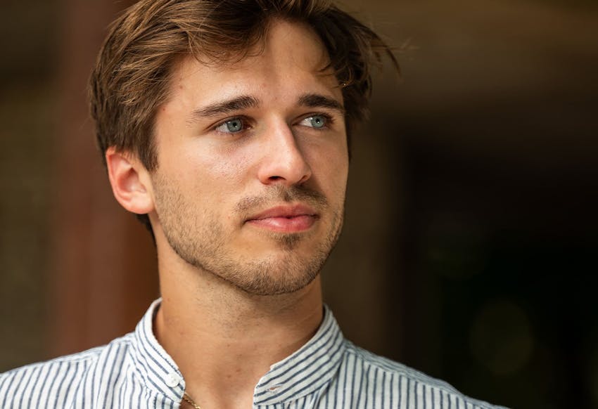 man looking off to the side