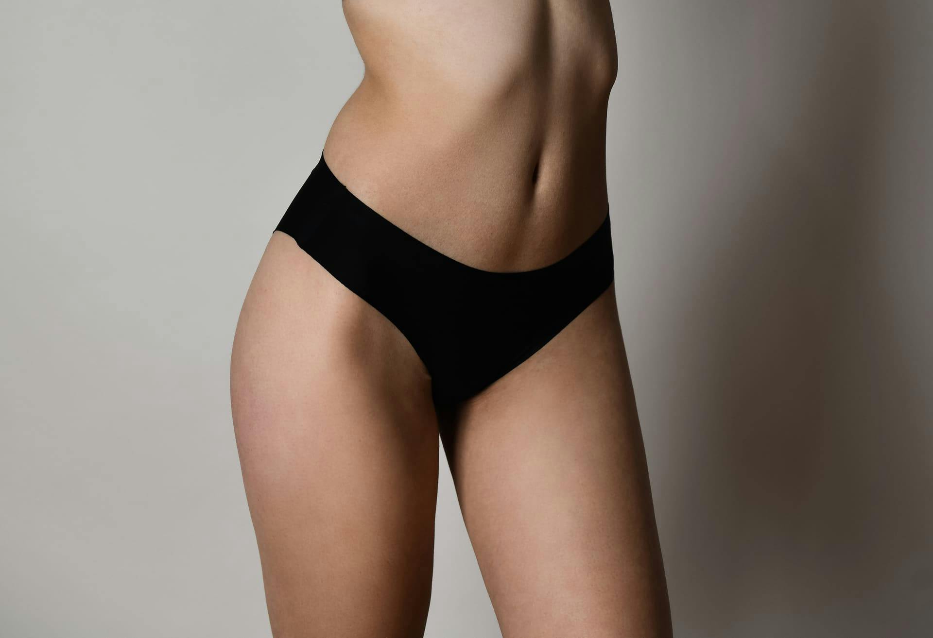 A womans midsection