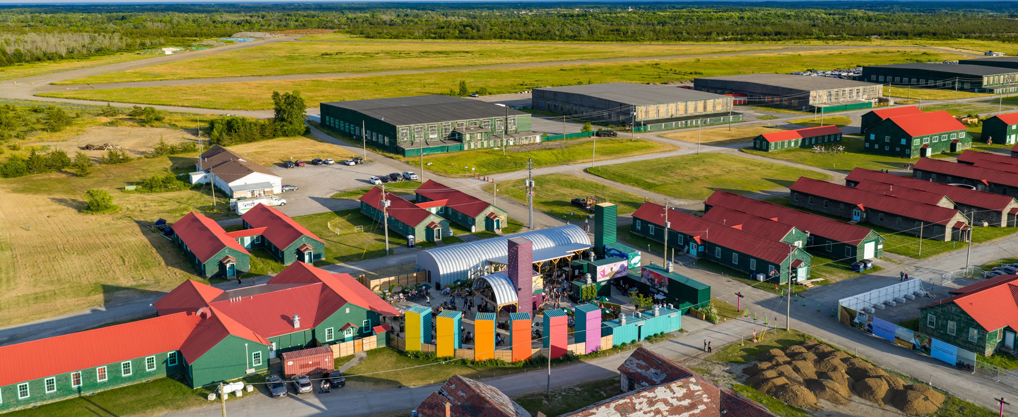 Base31 Flyover featuring the Commissary