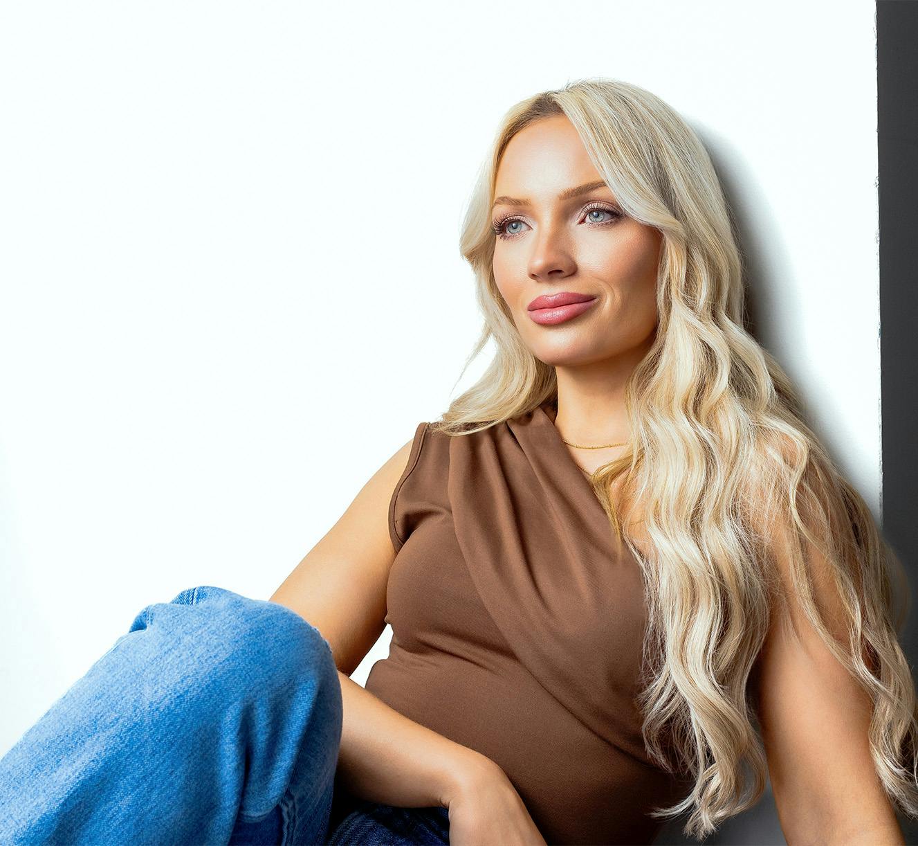 woman looking off into the distance