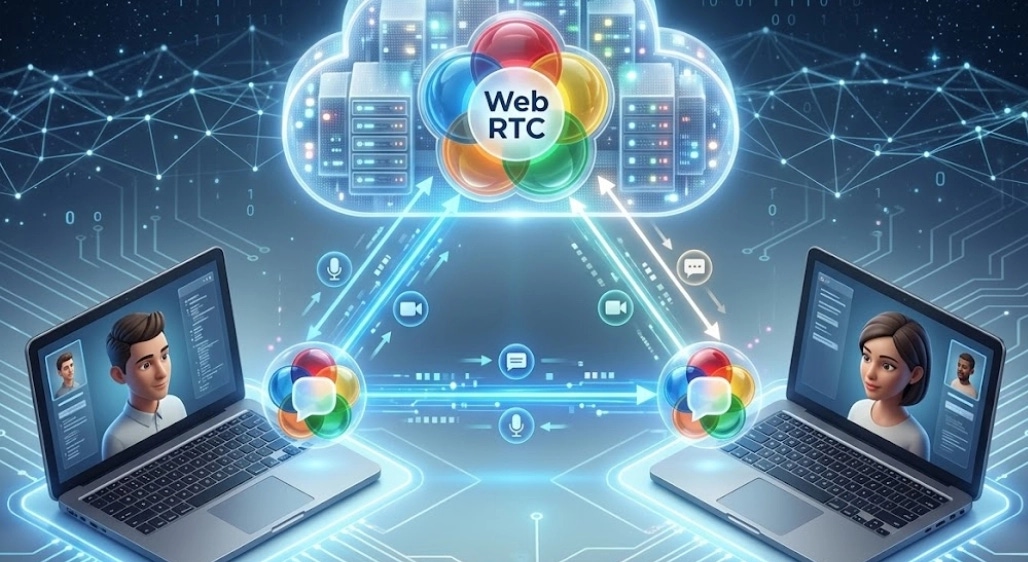 WebRTC может передать сайту реальный локальный или публичный IP, обходя VPN-туннель. При этом пользователь обычно ничего не замечает — утечка происходит в фоновом режиме. Web RTC схема