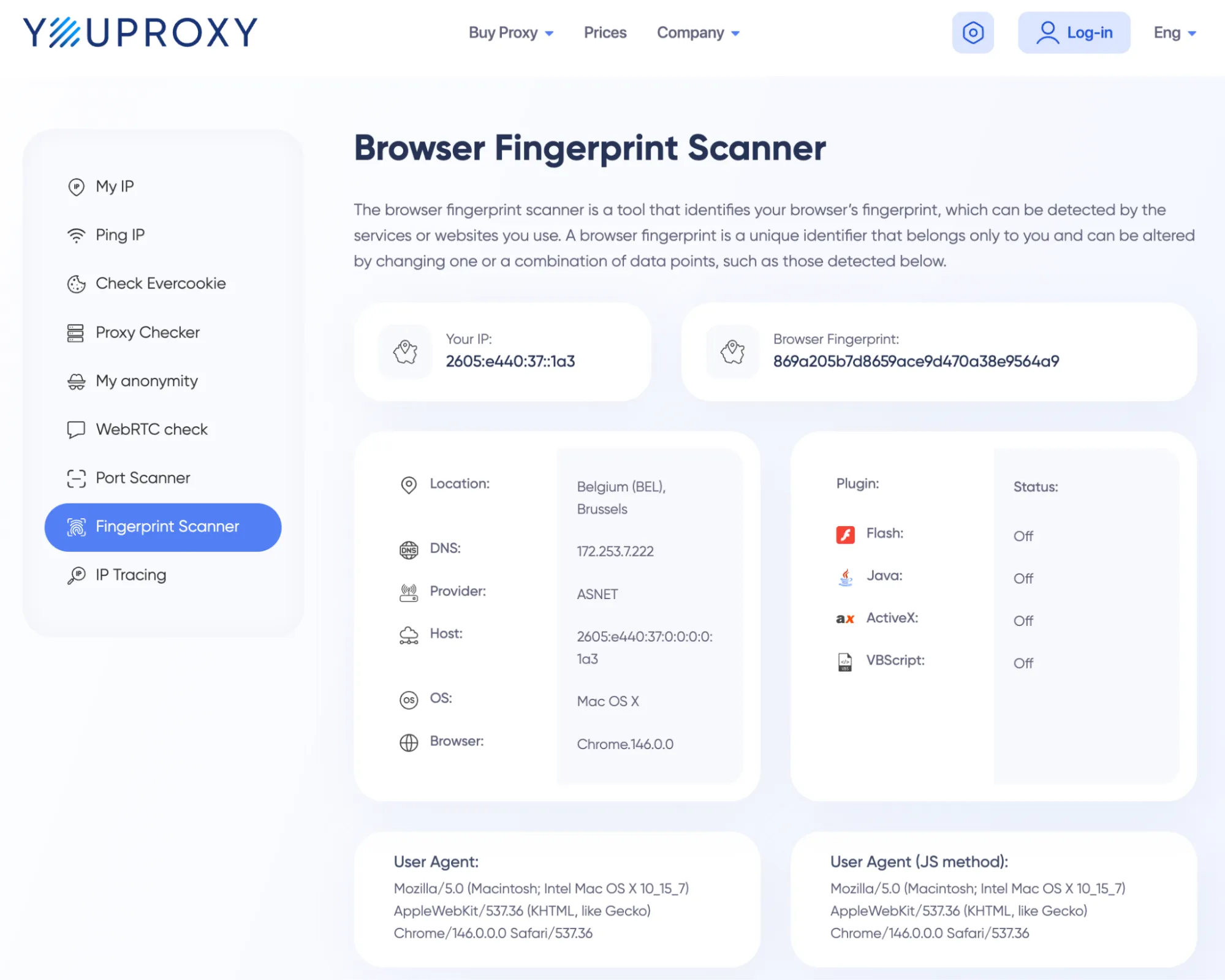 YouProxy interface