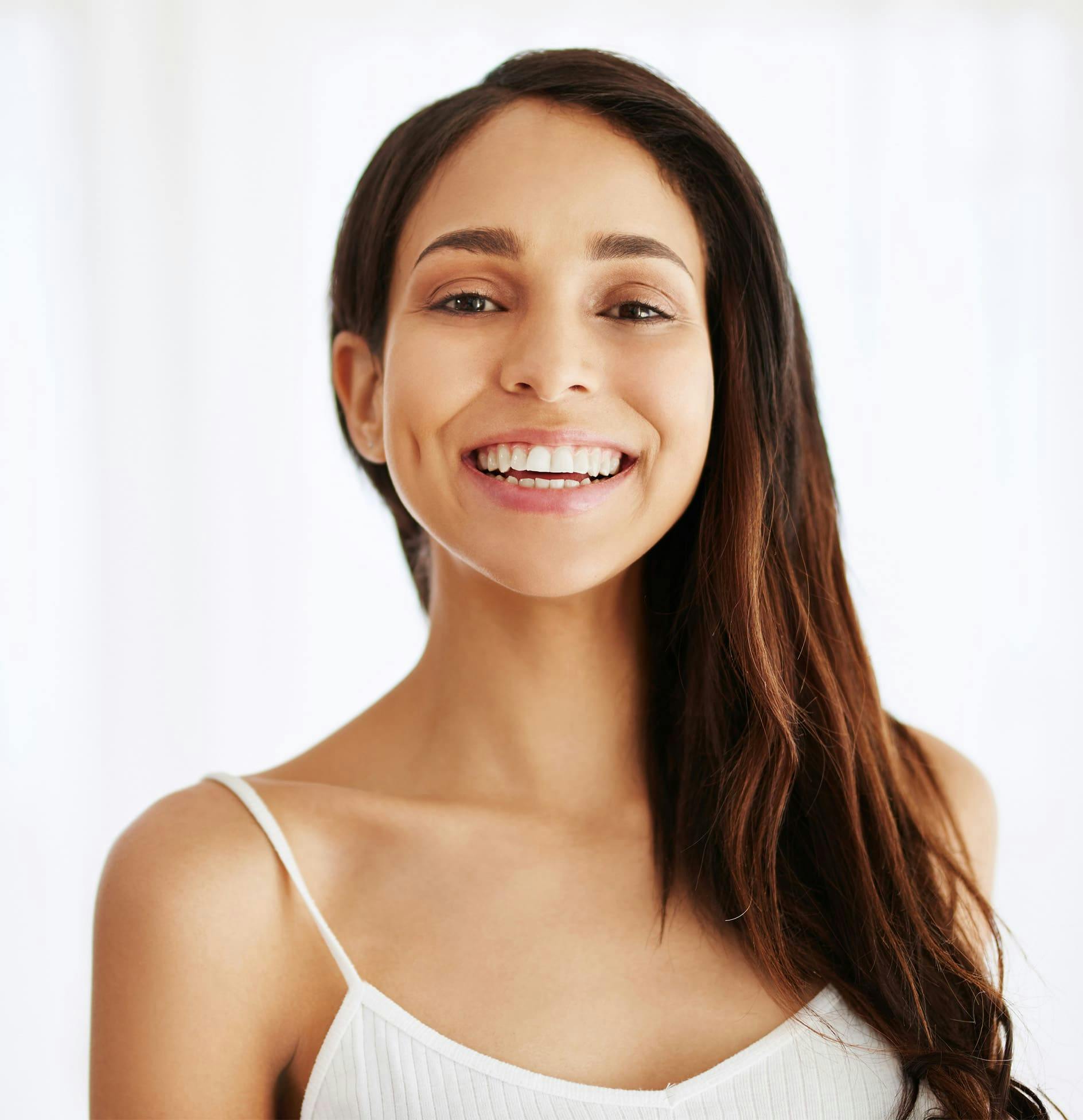 Woman smiling
