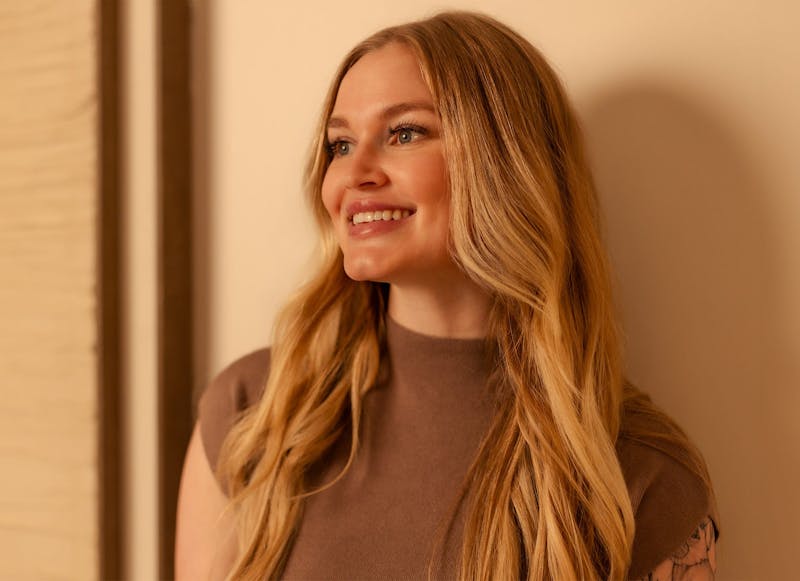 woman smiling