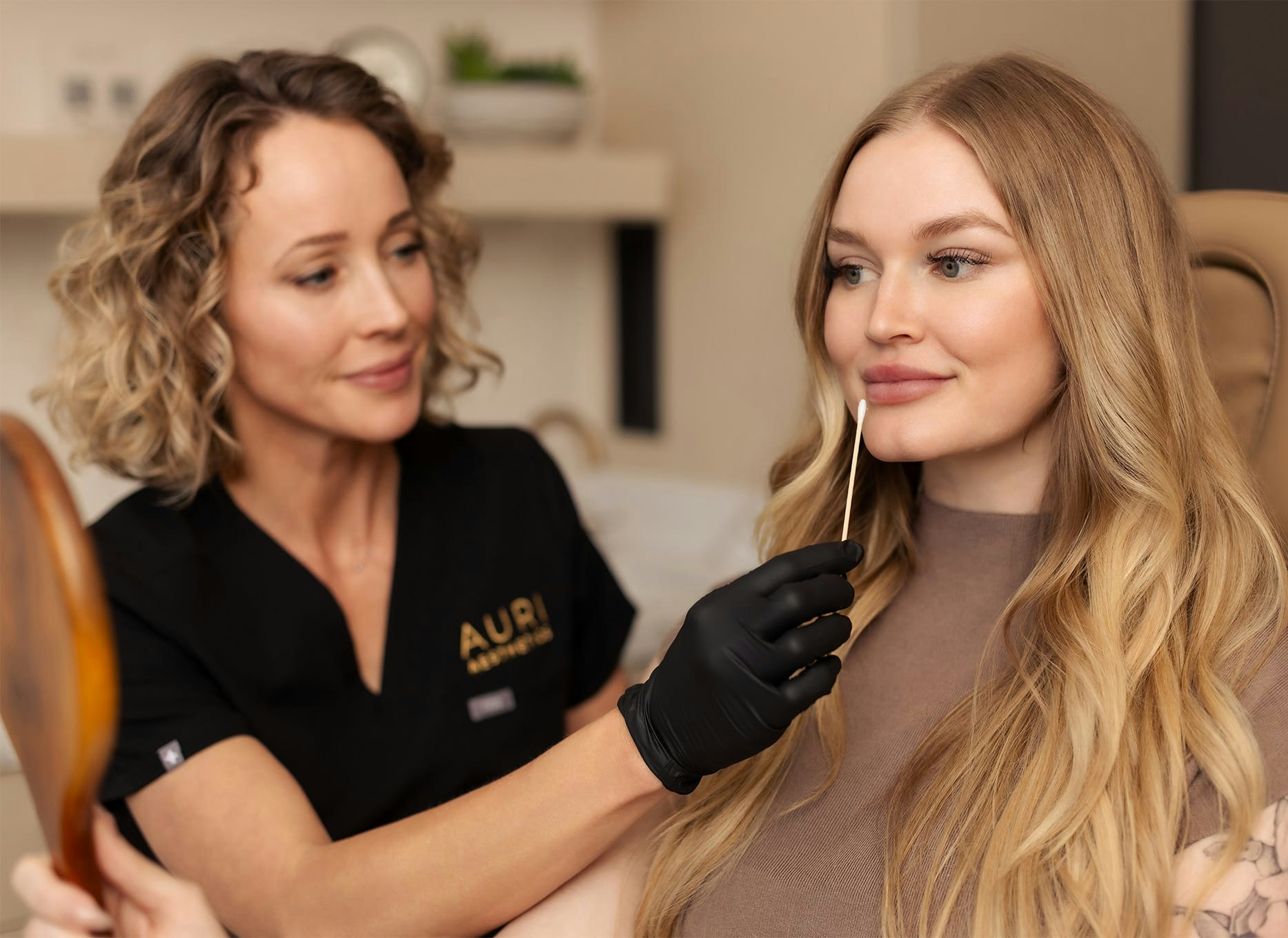 doctor examining a patient