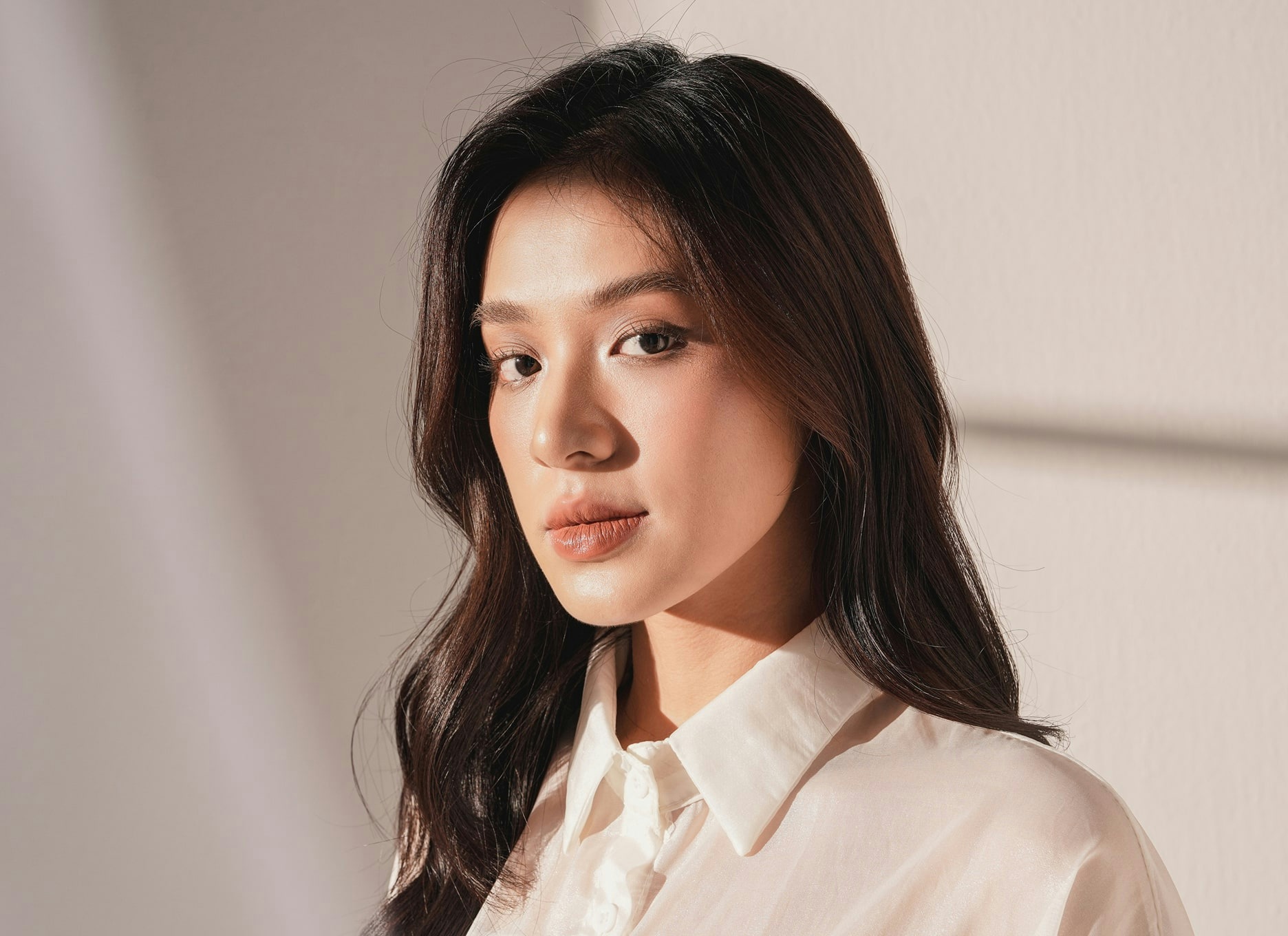 woman with long dark hair