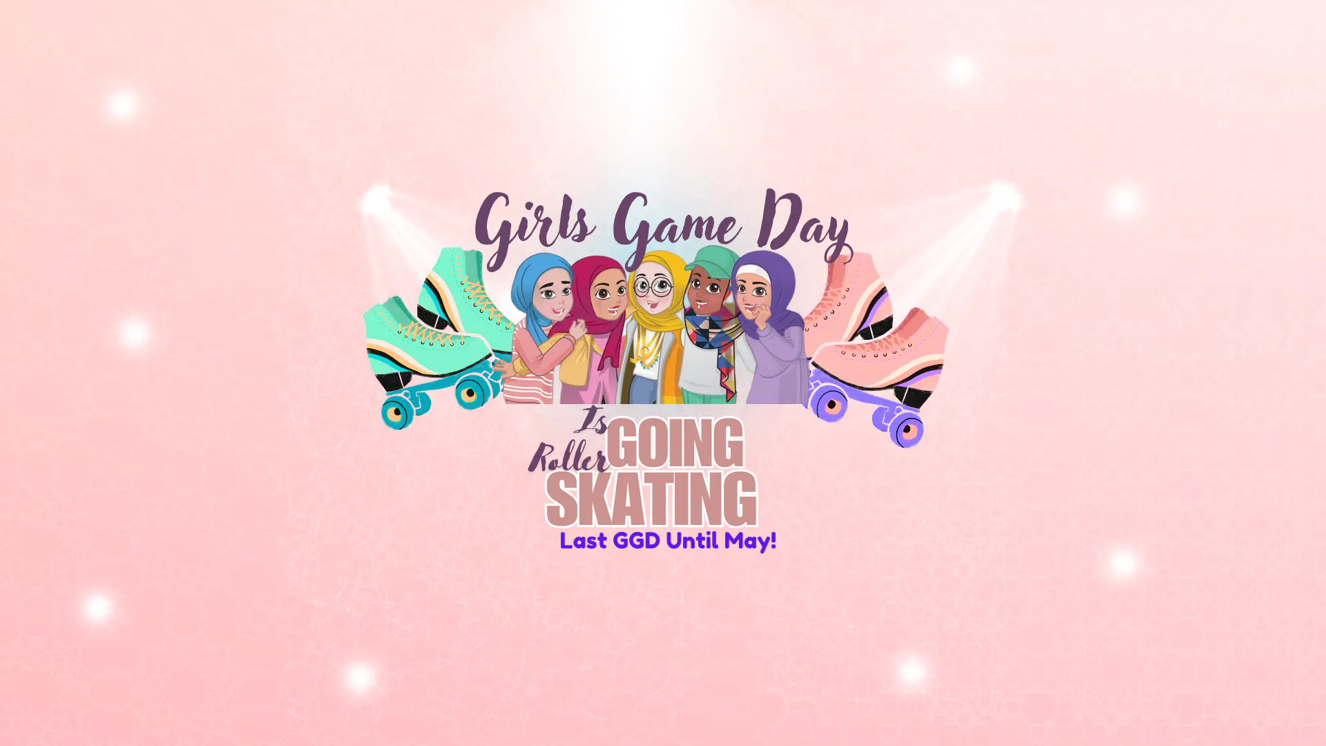 Girls Game Day Flyer -- Going Roller Skating
