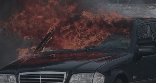 Vehicle Catches Fire in West Rockhill Township