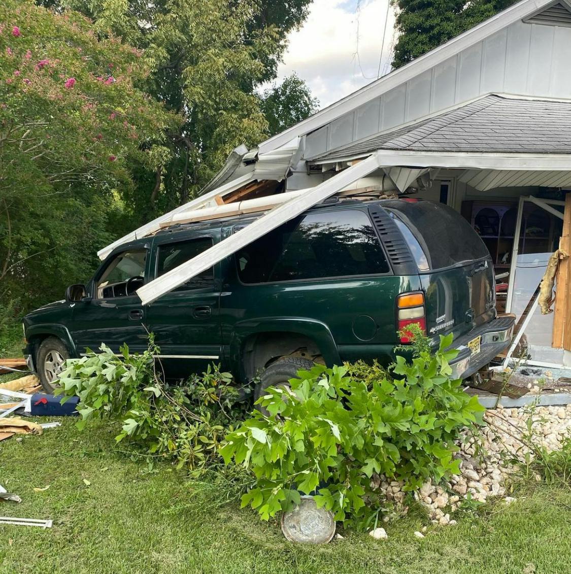 Burlington County Home Struck by Pickup Truck