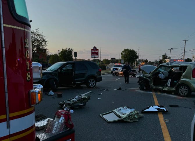 Accident with Entrapment on North Delsea Drive in Glassboro