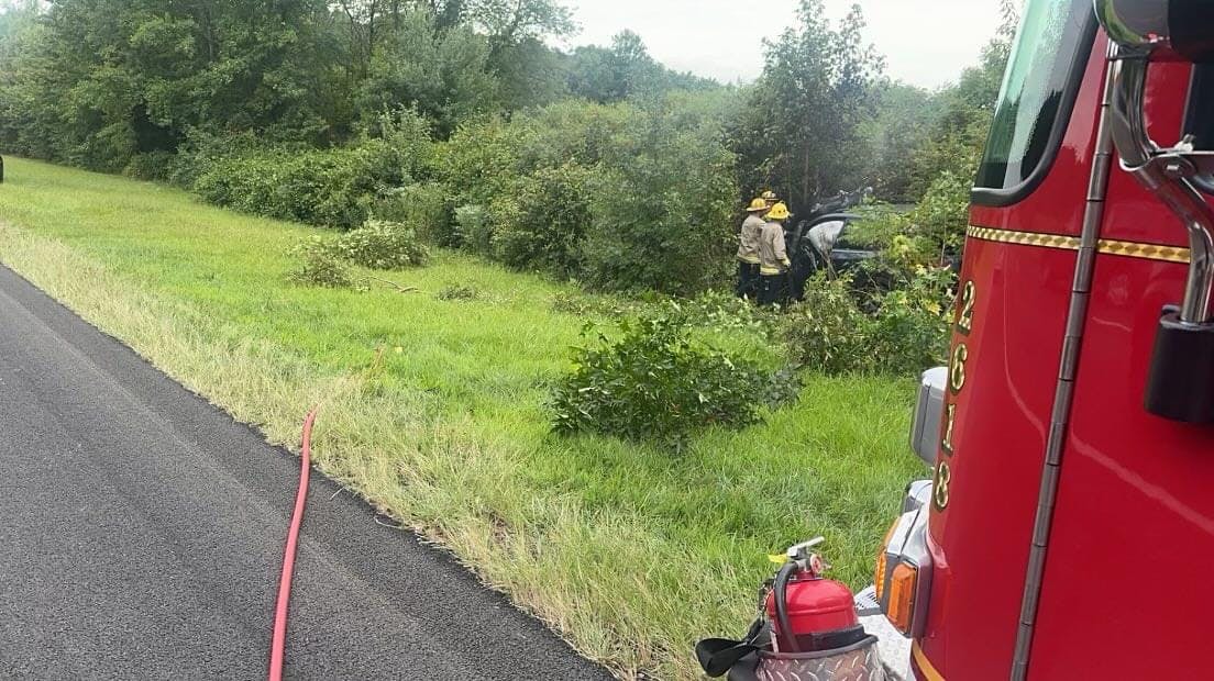Vehicle Accident With Fire on Route 55 in Glassboro