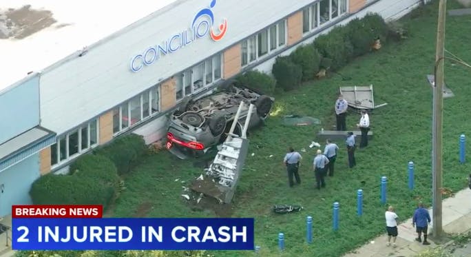 Flipped SUV Injures Multiple People in Hunting Park