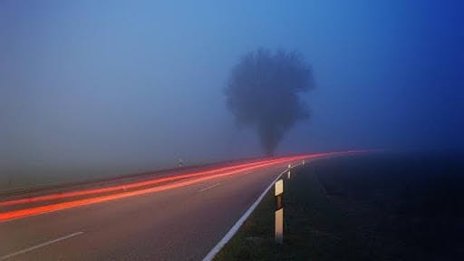 The Dangers of Mist or Fog While Driving on a Spring Morning