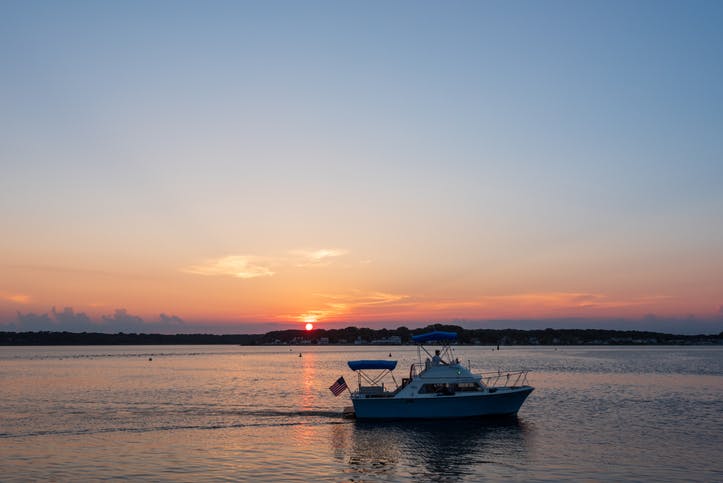 A boat on Jersey Shore
