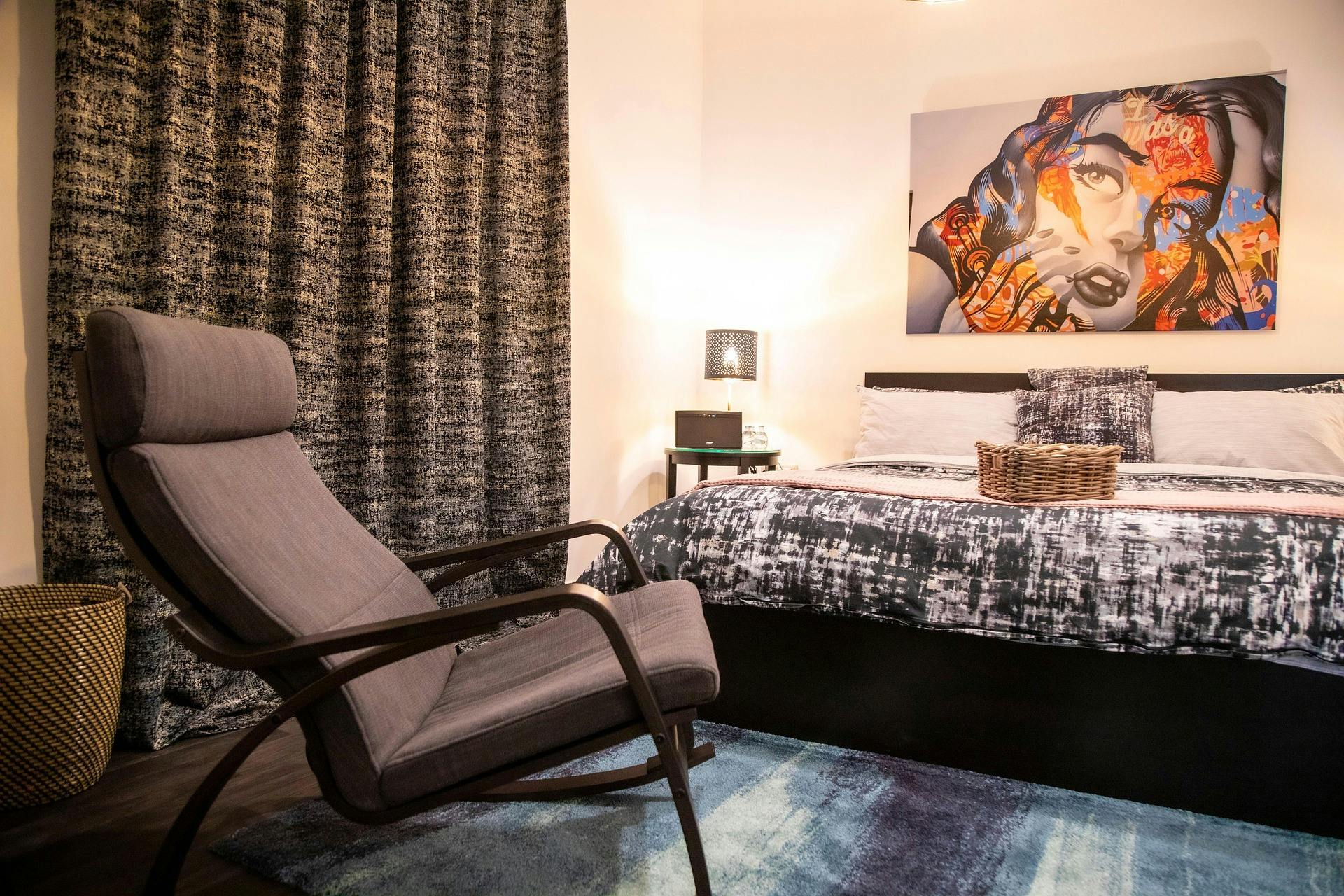 an airbnb bedroom