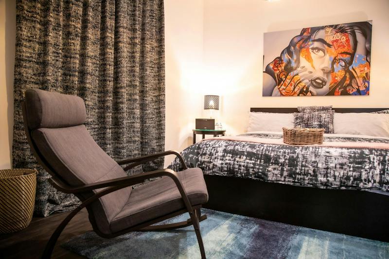 an airbnb bedroom