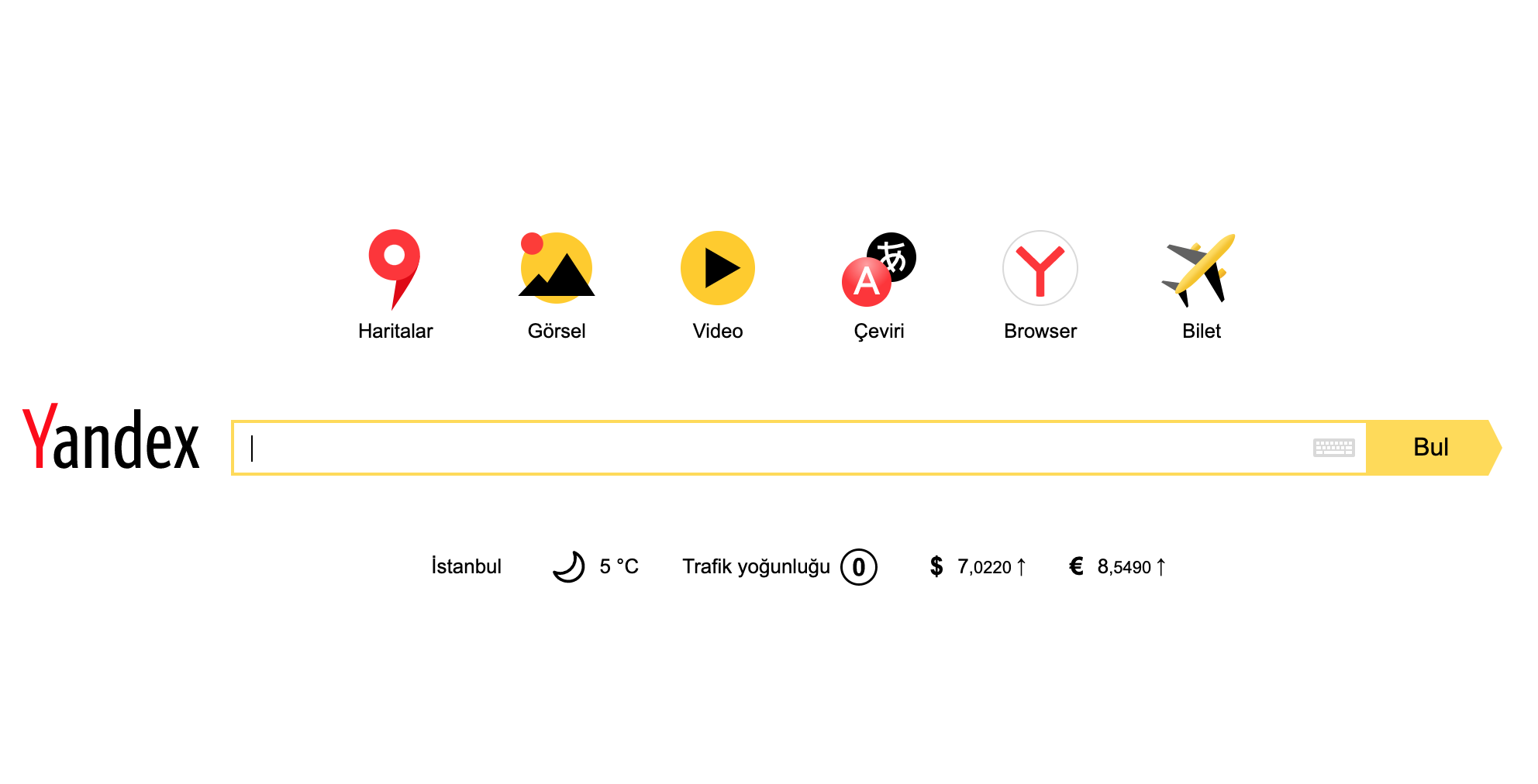 Yandex ana sayfa
