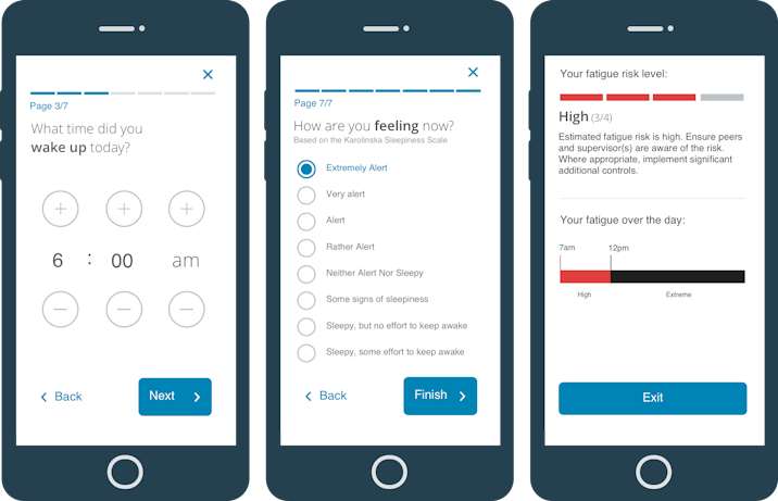 Fatigue management software