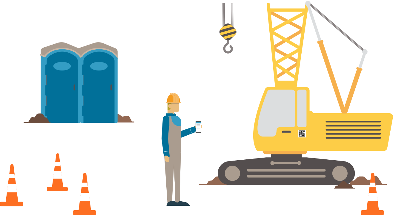 Site Checklist with Crane and Facilities 