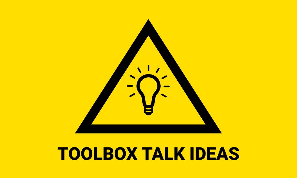 Toolbox talk ideas