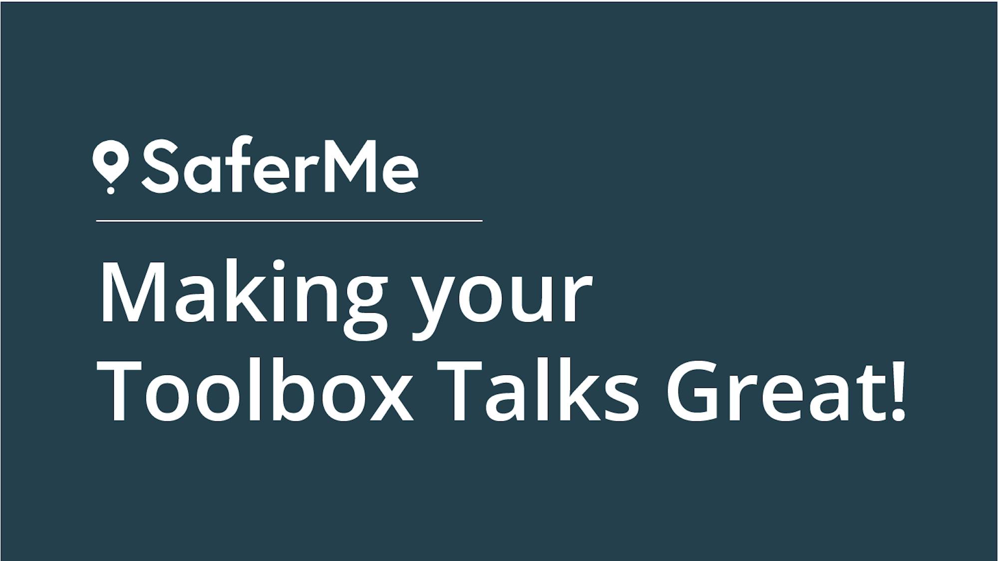Toolbox Talk Examples