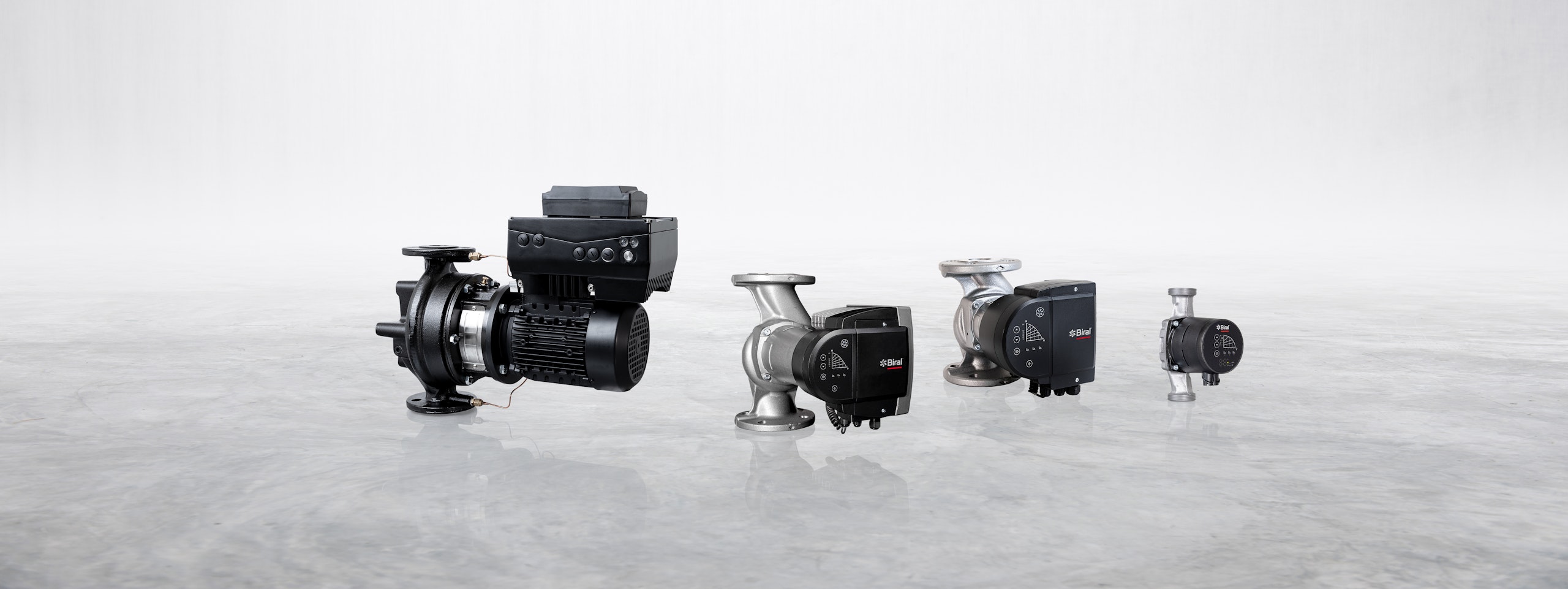 Biral Pumpen PrimAX, ModulA und VivarA nebeneinander