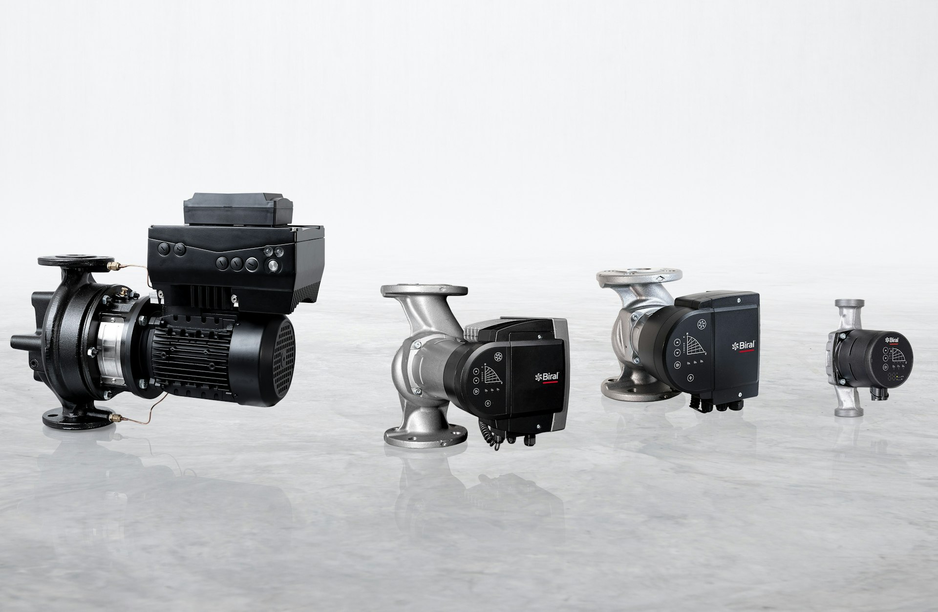 Biral Pumpen PrimAX, ModulA und VivarA nebeneinander