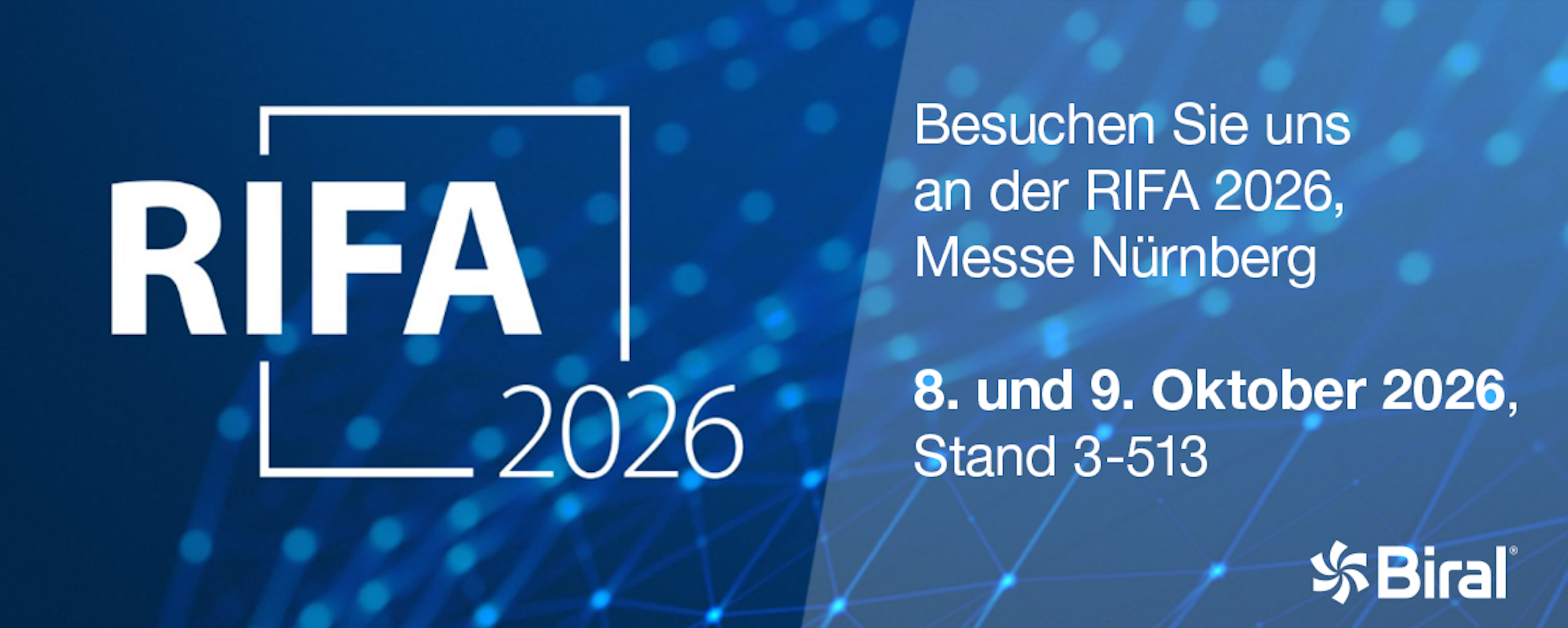 Besuchen Sie uns auf der RIFA 2026!