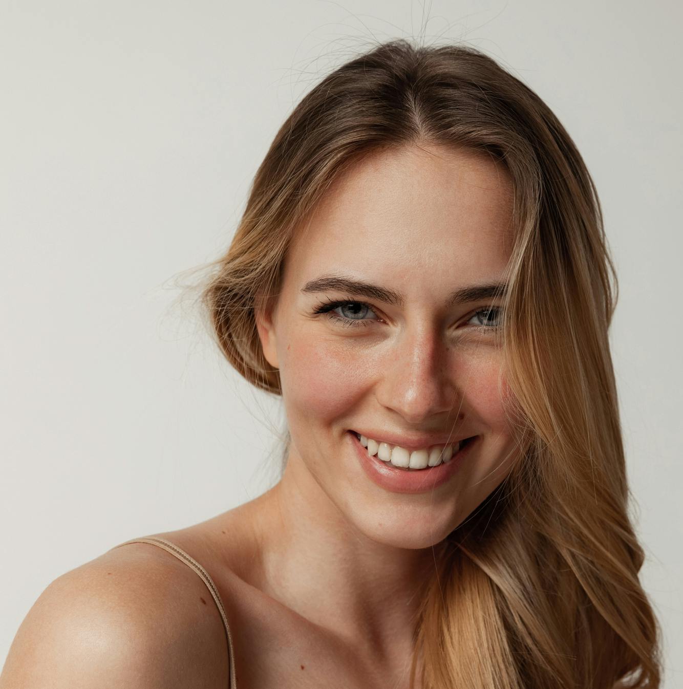 woman smiling