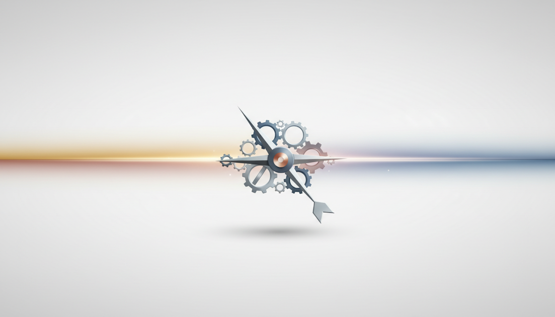 Abstract 3D illustration of an intricate clockwork mechanism with metallic gears, representing precision cooling engineering